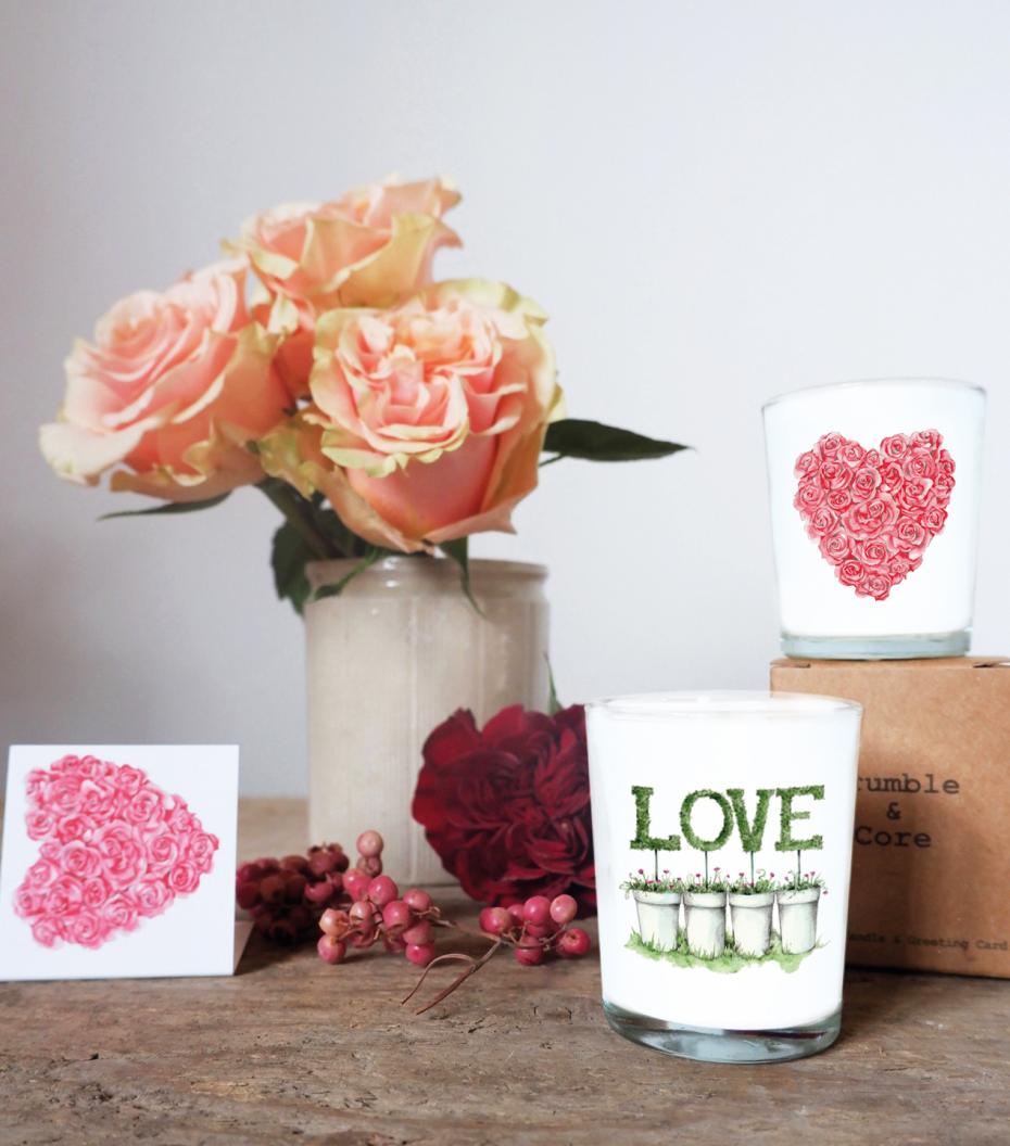 Love & Heart Boxed Candles & Cards
